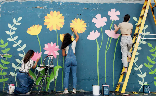 Netto-Null Kunstmural